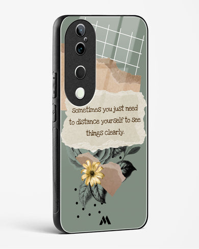 Distance Yourself Glass Case Phone Cover (Vivo)