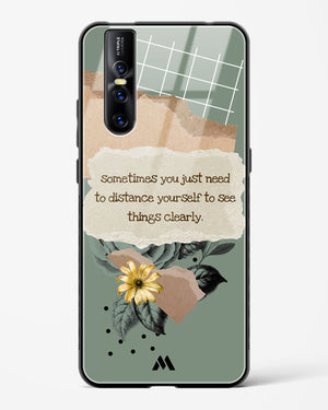 Distance Yourself Glass Case Phone Cover (Vivo)