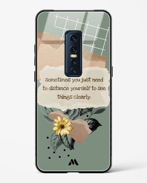 Distance Yourself Glass Case Phone Cover-(Vivo)