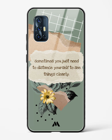 Distance Yourself Glass Case Phone Cover-(Vivo)