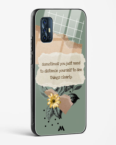 Distance Yourself Glass Case Phone Cover-(Vivo)