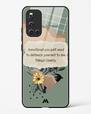Distance Yourself Glass Case Phone Cover (Vivo)