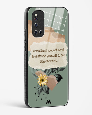 Distance Yourself Glass Case Phone Cover-(Vivo)