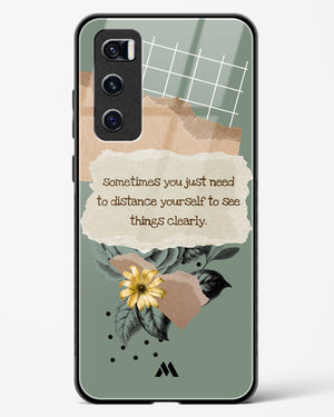 Distance Yourself Glass Case Phone Cover (Vivo)