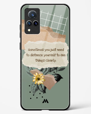 Distance Yourself Glass Case Phone Cover-(Vivo)