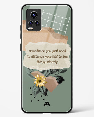 Distance Yourself Glass Case Phone Cover-(Vivo)