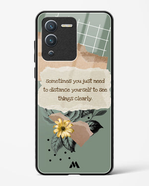 Distance Yourself Glass Case Phone Cover-(Vivo)