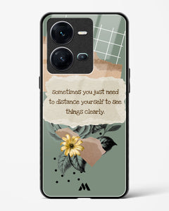 Distance Yourself Glass Case Phone Cover (Vivo)