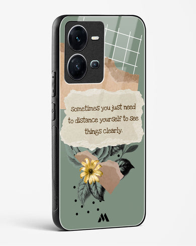 Distance Yourself Glass Case Phone Cover (Vivo)