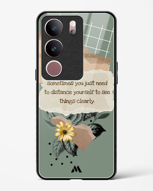 Distance Yourself Glass Case Phone Cover (Vivo)