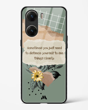 Distance Yourself Glass Case Phone Cover (Vivo)