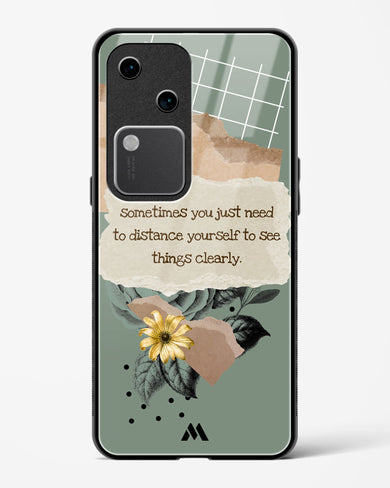 Distance Yourself Glass Case Phone Cover (Vivo)