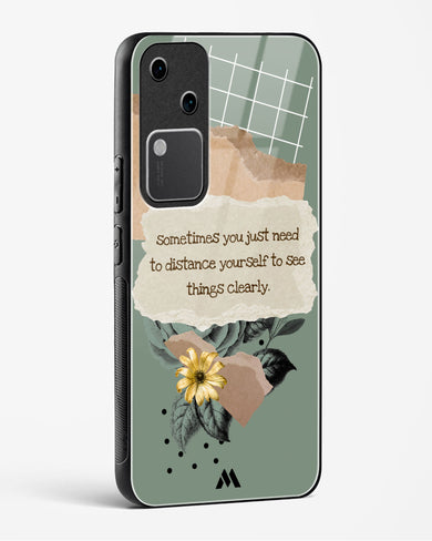 Distance Yourself Glass Case Phone Cover (Vivo)