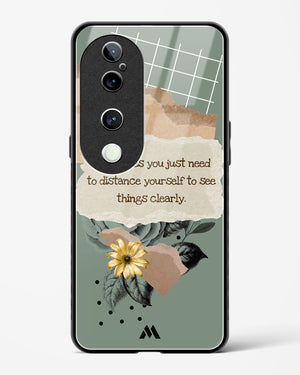 Distance Yourself Glass Case Phone Cover (Vivo)