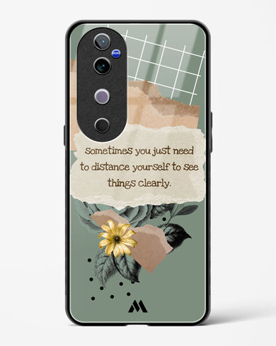 Distance Yourself Glass Case Phone Cover (Vivo)