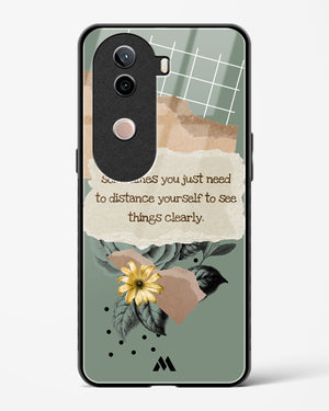 Distance Yourself Glass Case Phone Cover (Vivo)