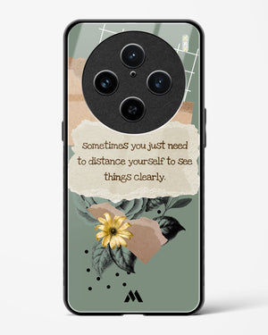Distance Yourself Glass Case Phone Cover (Vivo)
