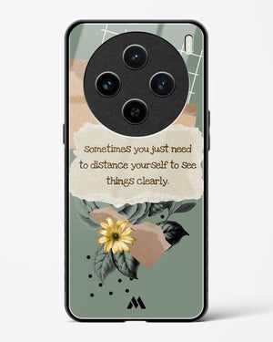 Distance Yourself Glass Case Phone Cover (Vivo)
