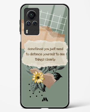 Distance Yourself Glass Case Phone Cover (Vivo)