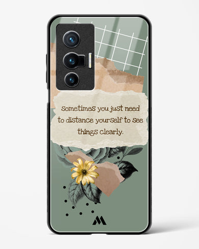 Distance Yourself Glass Case Phone Cover-(Vivo)