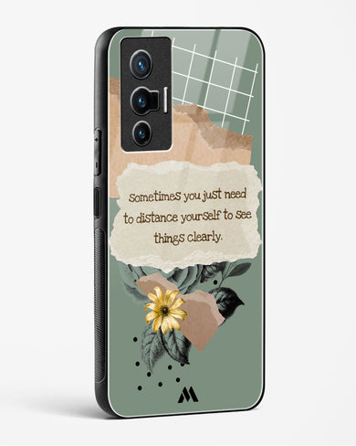 Distance Yourself Glass Case Phone Cover-(Vivo)