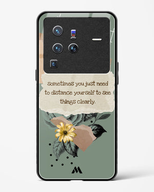 Distance Yourself Glass Case Phone Cover (Vivo)