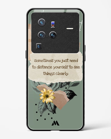 Distance Yourself Glass Case Phone Cover-(Vivo)