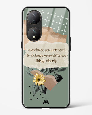 Distance Yourself Glass Case Phone Cover (Vivo)