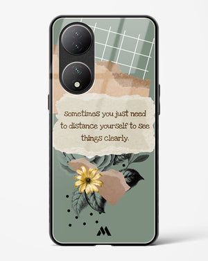 Distance Yourself Glass Case Phone Cover (Vivo)