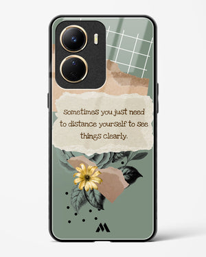 Distance Yourself Glass Case Phone Cover-(Vivo)