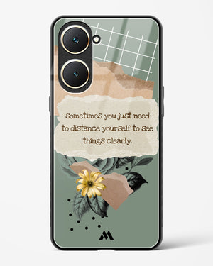 Distance Yourself Glass Case Phone Cover (Vivo)