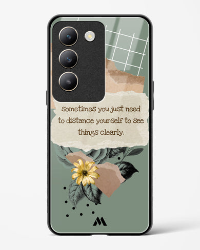 Distance Yourself Glass Case Phone Cover (Vivo)