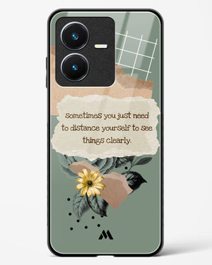 Distance Yourself Glass Case Phone Cover-(Vivo)