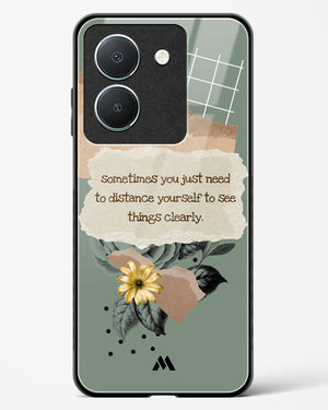 Distance Yourself Glass Case Phone Cover-(Vivo)