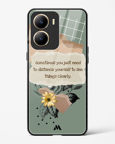 Distance Yourself Glass Case Phone Cover-(Vivo)