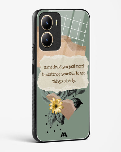 Distance Yourself Glass Case Phone Cover-(Vivo)