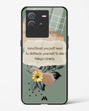 Distance Yourself Glass Case Phone Cover-(Vivo)