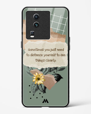 Distance Yourself Glass Case Phone Cover-(Vivo)