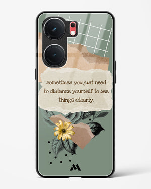Distance Yourself Glass Case Phone Cover (Vivo)