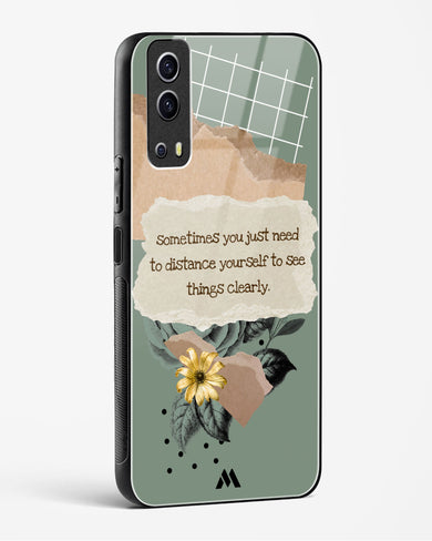 Distance Yourself Glass Case Phone Cover-(Vivo)