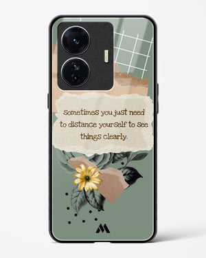 Distance Yourself Glass Case Phone Cover-(Vivo)