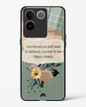 Distance Yourself Glass Case Phone Cover (Vivo)