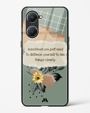 Distance Yourself Glass Case Phone Cover (Vivo)