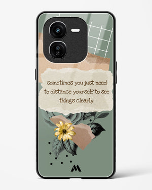 Distance Yourself Glass Case Phone Cover (Vivo)