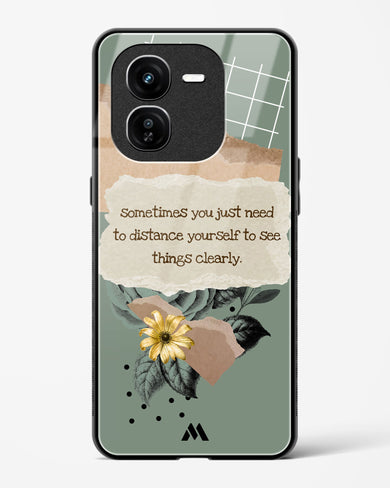 Distance Yourself Glass Case Phone Cover (Vivo)