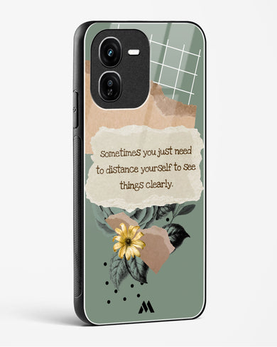 Distance Yourself Glass Case Phone Cover (Vivo)