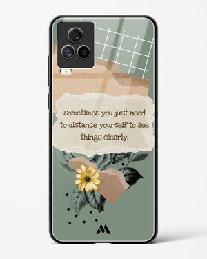 Distance Yourself Glass Case Phone Cover-(Vivo)