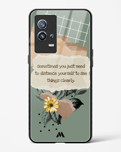 Distance Yourself Glass Case Phone Cover-(Vivo)