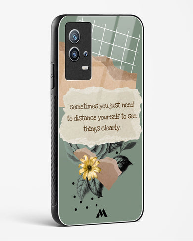 Distance Yourself Glass Case Phone Cover-(Vivo)