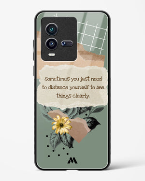 Distance Yourself Glass Case Phone Cover-(Vivo)